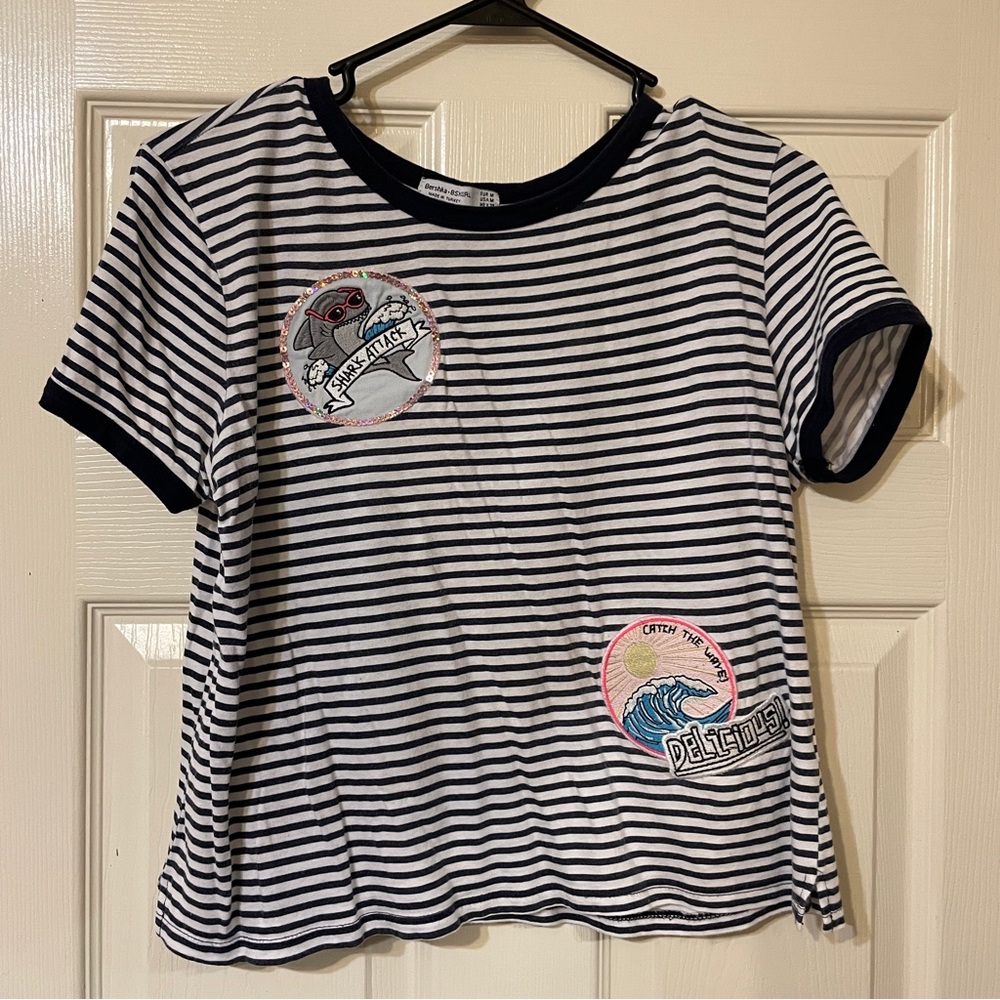bershka striped tee